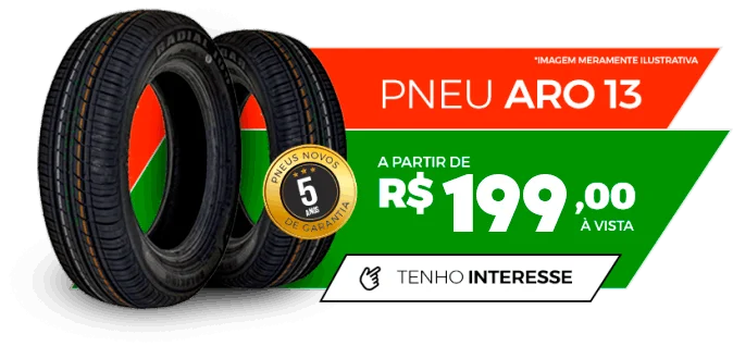 Comprar Pneu Aro 13 na EPTG / Vicente Pires