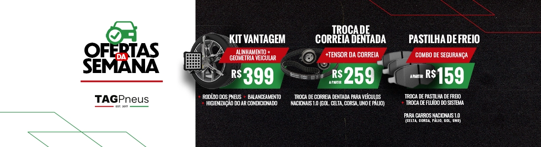 Ofertas de Pneus Novos no Distrito Federal - TAG PNEUS